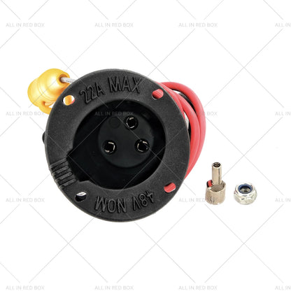 48V Golf Car Charger Receptacle & Fuse Assembly for Club Car DS (2000-Up)