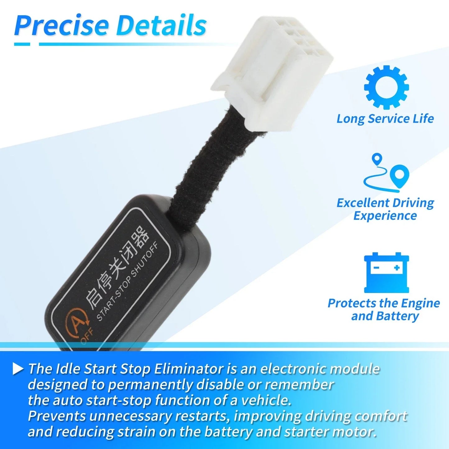 Idle Start Stop Eliminator for Honda Pilot 2016-2018 Auto Start/Stop Disable