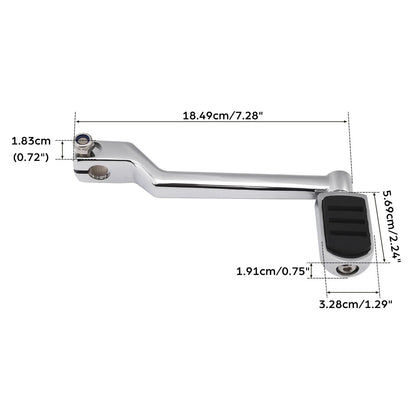Chrome Left Heel Shift Lever & Shifter Pegs for Harley Softail (1986-2017)
