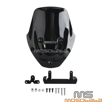 Black Headlight Fairing Windshield for Ducati Diavel V4 (2023-2025)