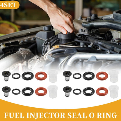 Fuel Injector Seal O Ring for Honda Civic CR-V (2001-2006) - NBR Rubber Black