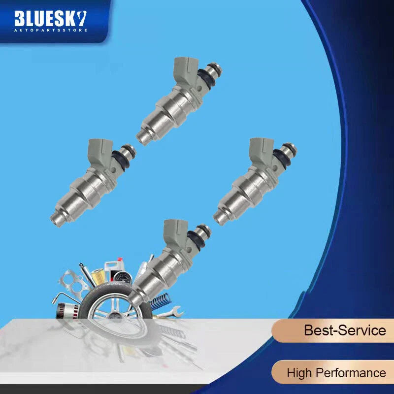 4PCS Fuel Injectors for Toyota Starlet EP82 EP91 1.3L 4EFTE (1989-1995)