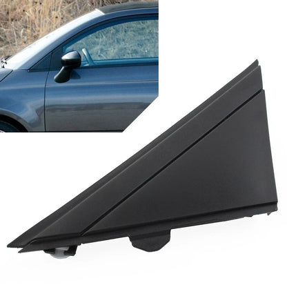 Matte Black Door Mirror Flag Cover for Fiat 500 (2012-2019)