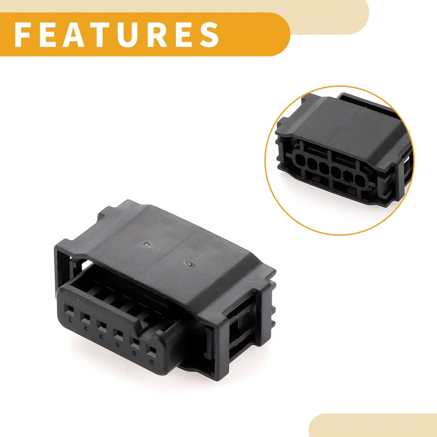 6 Pin Blind Spot Sensor Connector Plug for Mercedes-Benz (2015-2023)