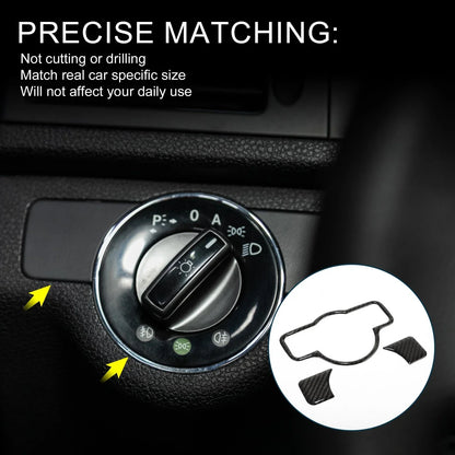 Headlight Switch Cover Stickers for Mercedes-Benz A B C E G Class CLA (2013-2023)