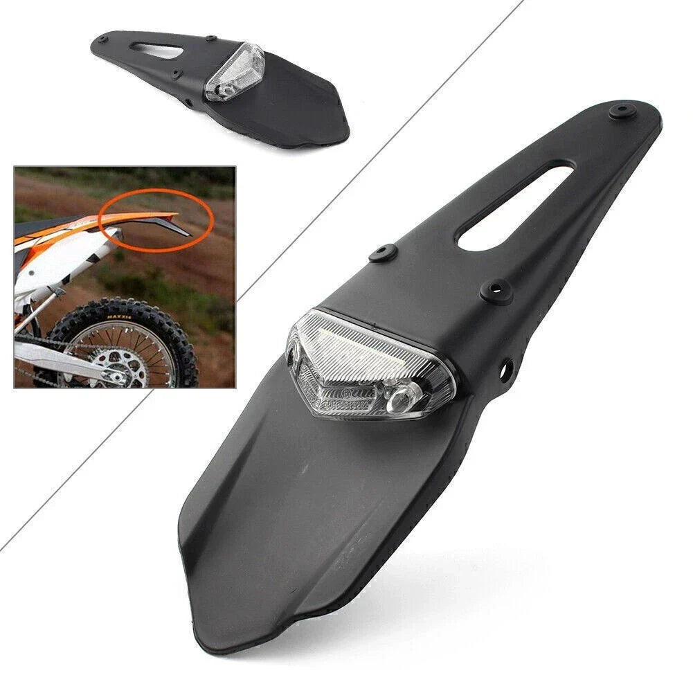 Clear Lens Rear Tail Light for Universal Motorcycle Dirt Bike