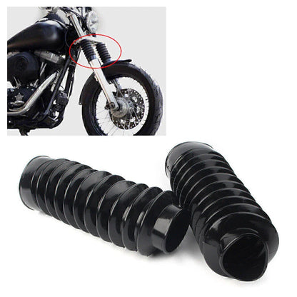 49mm Front Fork Gaiters Boots for Harley Dyna