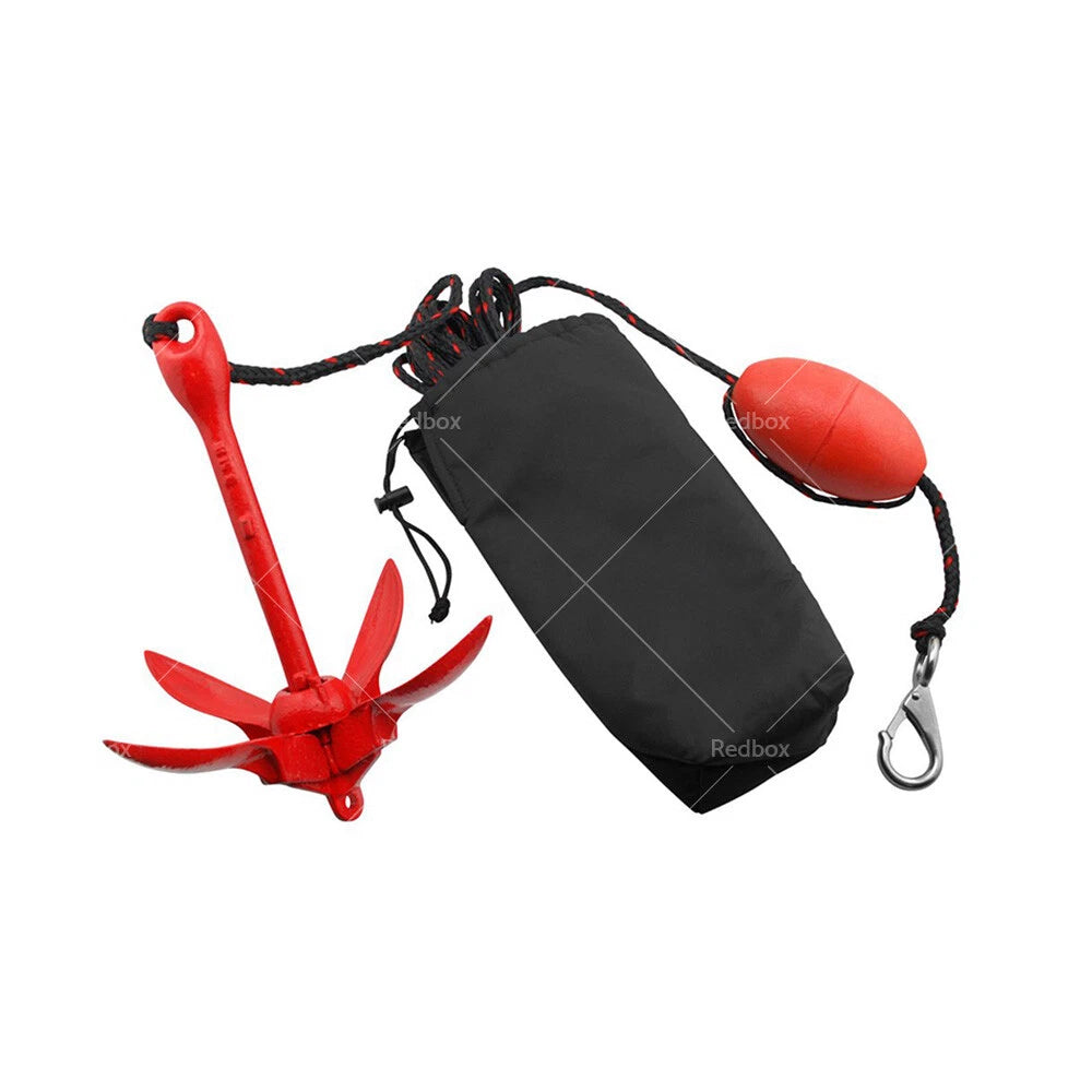 1. 1.5kg Folding Anchor Kit with Bag for Kayaks, Jet Skis, Small Boats