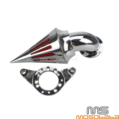 Chrome Air Intake Filter Cleaner for Harley Dyna FatBob FXDF, Street Bob FXDB