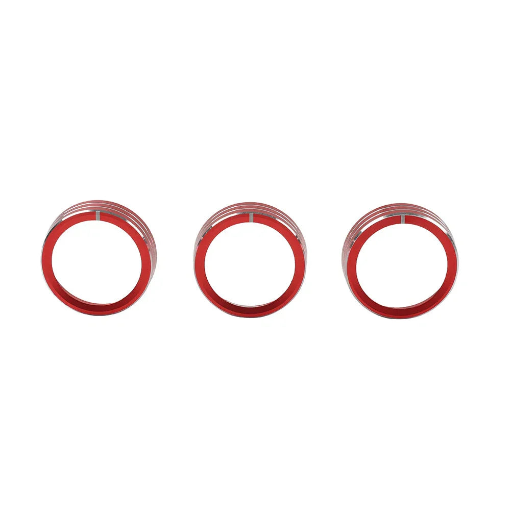 Red Center Console AC Switch Control Knob Ring for Kia Cerato K3 Forte (2017-2018)