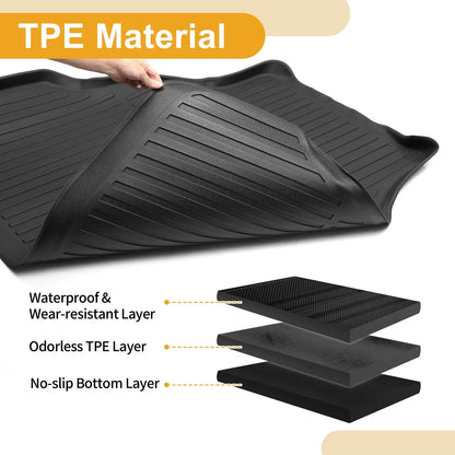 Cargo Liner Rear Trunk Mat for Honda CR-V 5 Seat (2013-2017) Stripe Pattern