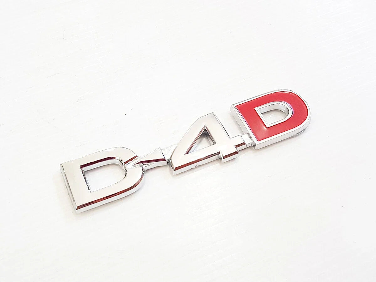 D4D Chrome Logo Emblems Badges for Toyota Vigo MK6 MK7 (2005-2015)