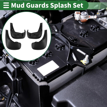 Mud Flaps Splash Guards for Hyundai SANTAFE 2006-2012 (2 x Mount Accessories)