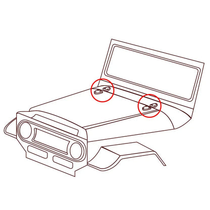 Hood Hinge Cushion Rubber Sheet Trim Fits Toyota Land Cruiser SUV FJ40 69-84 D10