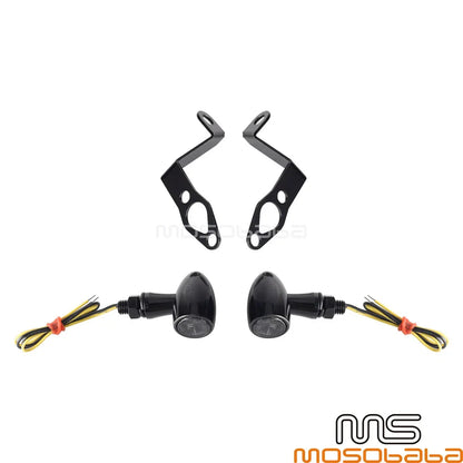 12V LED Turn Signal Lights w/Bracket for Harley Sportster S (2021-2024)