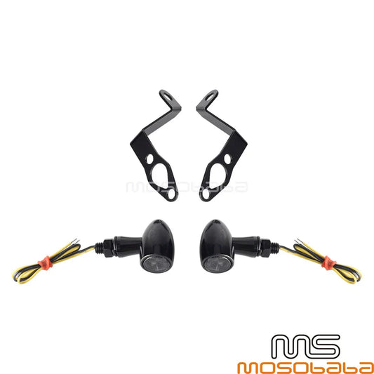 12V LED Turn Signal Lights w/Bracket for Harley Sportster S (2021-2024)