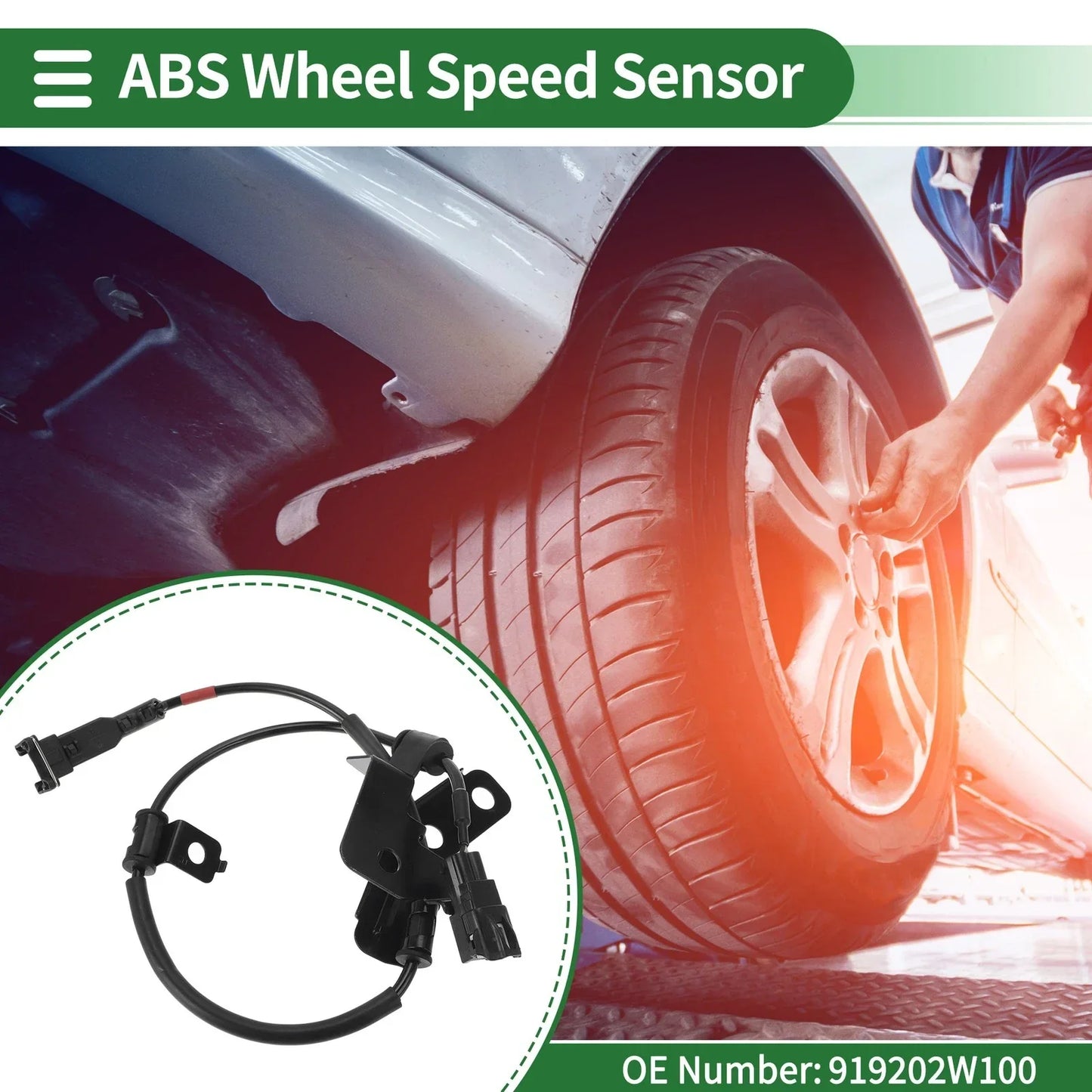 ABS Wheel Speed Sensor for Hyundai Santa Fe 2WD (2013-2018) - 1 x Right Rear