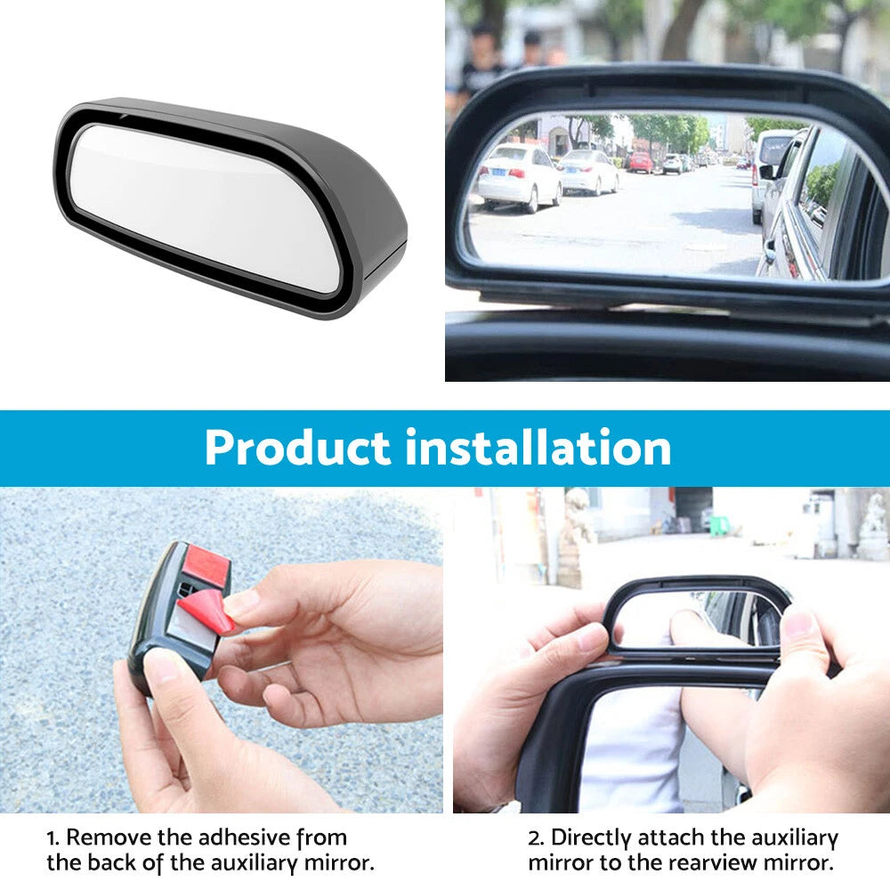 Wide Angle Rear View Side Blind Spot Mirrors for Car -  HD