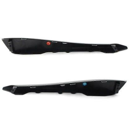 Black Front Bumper Side Grille Insert Covers for Jaguar XF (2012-2015)