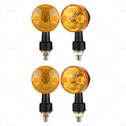 4 x Amber Classic Motorcycle Turn Signal Indicators for Universal Models