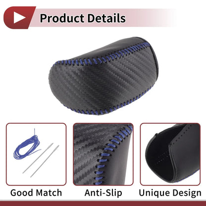 Car Gear Shift Knob Cover for Dodge Journey 2011-2020 Black Blue 1 x