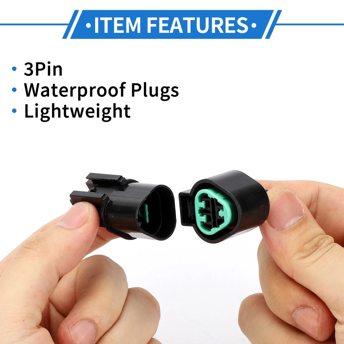 3 Pin Car Sensor Connector Plug for Hyundai & Kia - 1 Set (2010-2023)