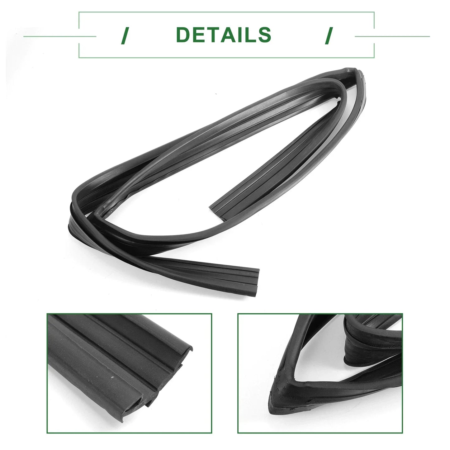 Rear Left Door Window Run Channel Seal Strip for Honda Fit (2007-2019)