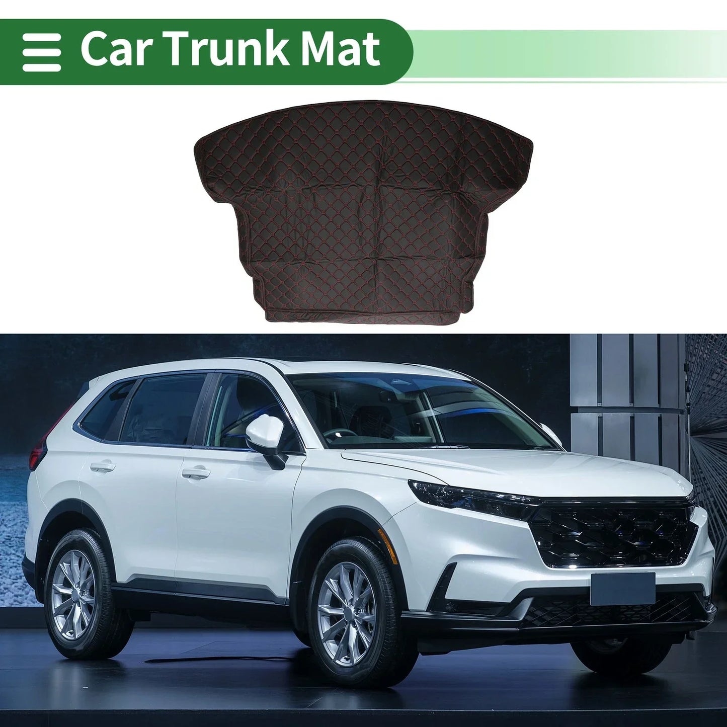 Heightened Edge Cargo Liner Rear Trunk Mat for Honda CR-V 2012-2016 Black XPE