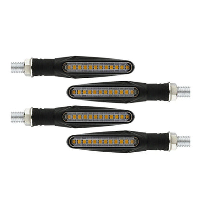 4 x Universal Motorcycle LED Amber Turn Signal Lights for Bike