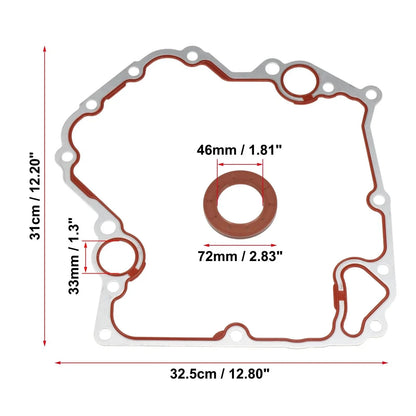 Engine Timing Cover Seal Gaskets Set for Chrysler Dodge 3.4L 4.7L (2000-2004)