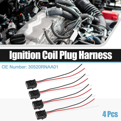 4pcs Ignition Coil Connectors for Honda CR-V 2015-2019 2.4L Gas