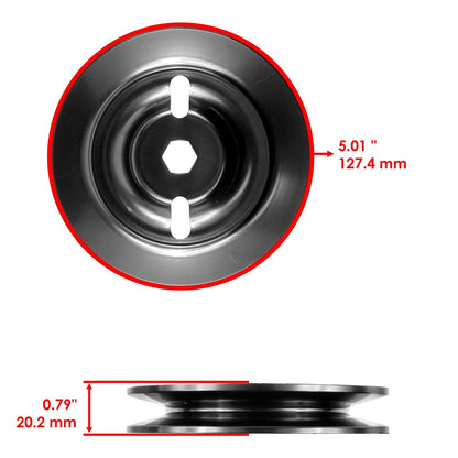 Deck Spindle Blade Belt Pulley Kit for John Deere LA130 (2006–2010)