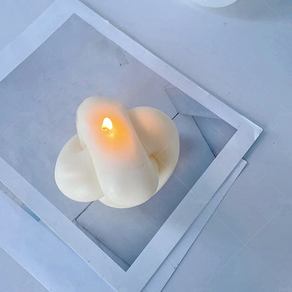 Large Knot Candle Mold Spiral Tie Rope Twisted Silicone Aromatherapy