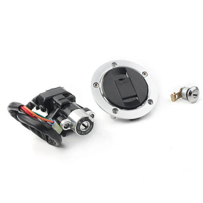Ignition Switch & Fuel Gas Tank Cap Lock Key Set for Suzuki GSXR600 750 1000 (04-15)