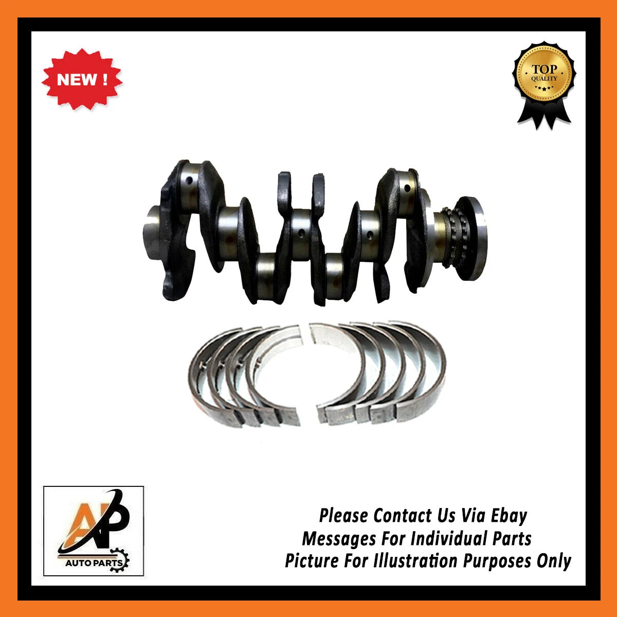 Crankshaft Main Bearings Set STD Replacement for BMW N47 (2007–2015)