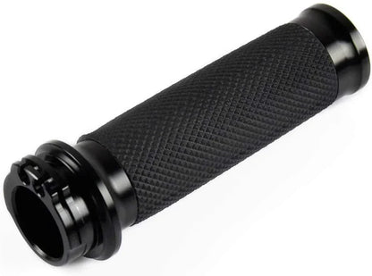 Black 1" 25mm Handlebar Grips for Harley Dyna FatBoy Sportster 1200 883