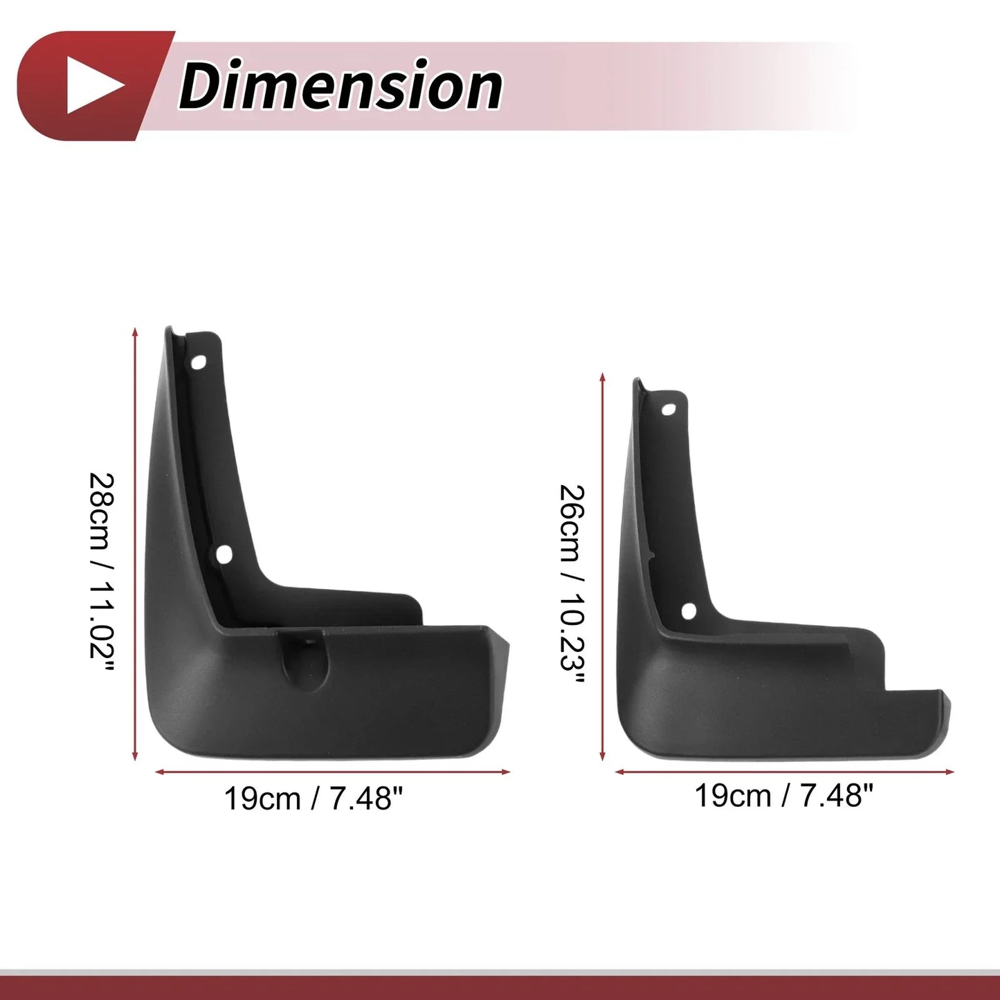 Mud Flaps Splash Guards Set for Hyundai Mistra (2021-2024)