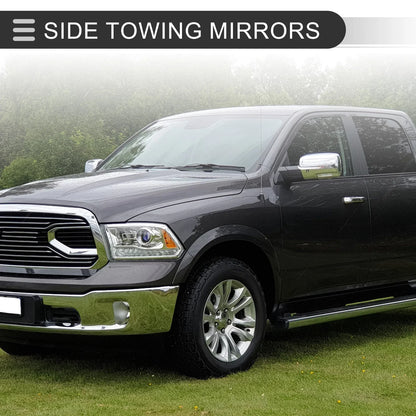 Tow Mirrors for Dodge Ram 1500 2009-2018 with Turn Signal Lights - 1 Pair