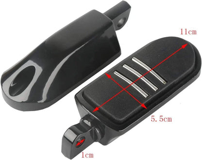 BLACK Motorcycle Footpeg Rest Footrest for Harley Touring Dyna Softail