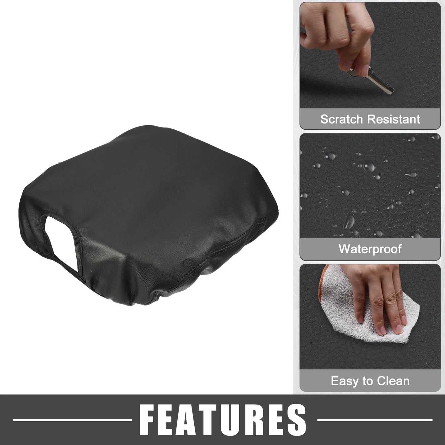 Center Console Cover Pad for Dodge Ram 1500 2009-2018 Black