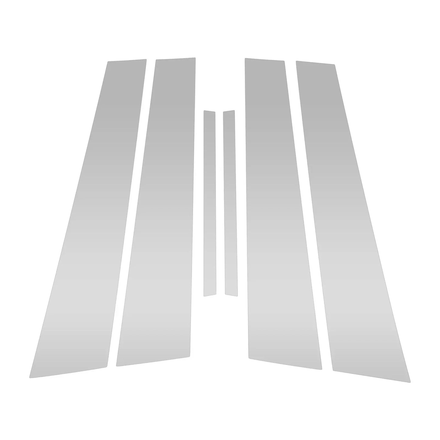 6 Pcs Silver Tone Pillar Window Trim for Dodge Charger (2011-2021)