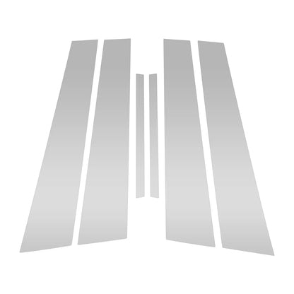6 Pcs Silver Tone Pillar Window Trim for Dodge Charger (2011-2021)