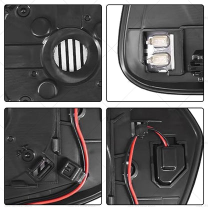 Left Passenger Side Mirror Glass for Toyota RAV4 (2016-2018)