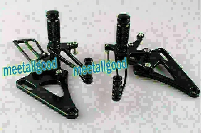 Rearset Footpegs Kit for Honda CB400 VTEC (1999-2007) - Black GP Shift Aluminum
