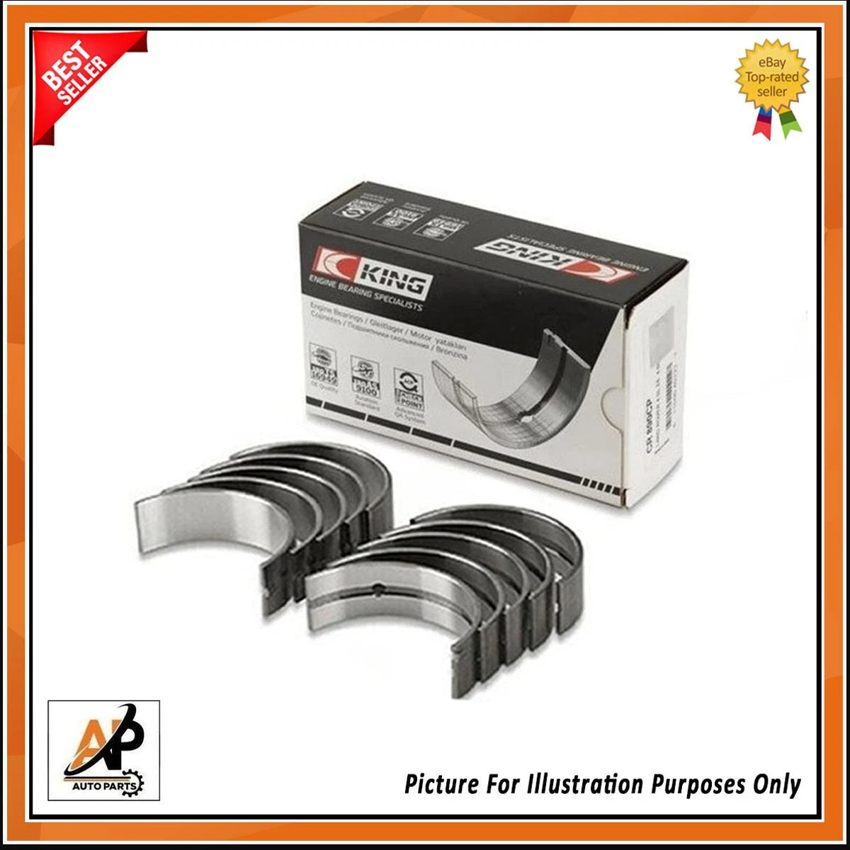Big End Conrod Bearings Set for Mercedes OM642 3.0 (2007–2016)