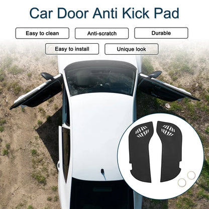 Car Door Anti Kick Pad Sticker Protector for Honda Alfa 2023 Black 1 x Set