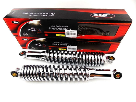 13" JBS Chrome Rear Shock Absorbers for Harley Davidson FLHT/I Road King Classic