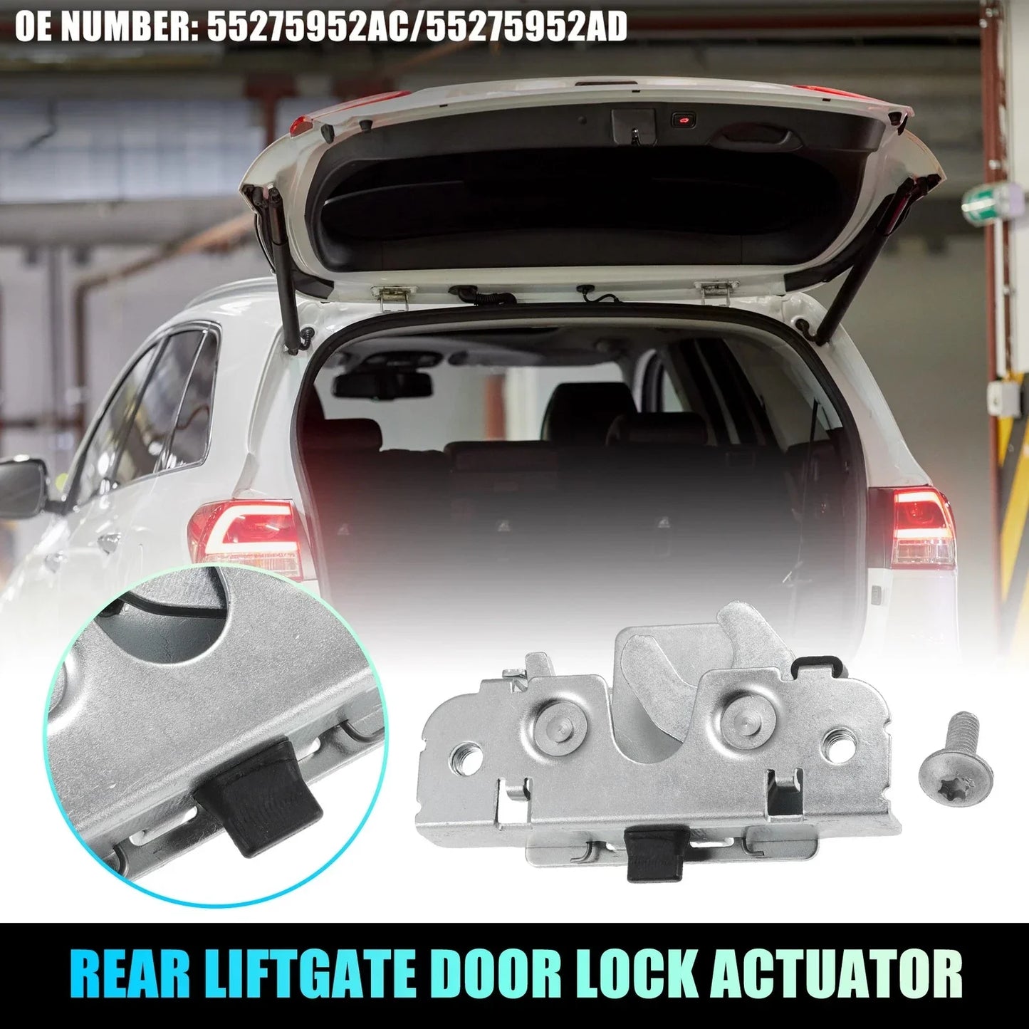 Rear Liftgate Door Lock Actuator Motor for Dodge Ram (2010-2018)