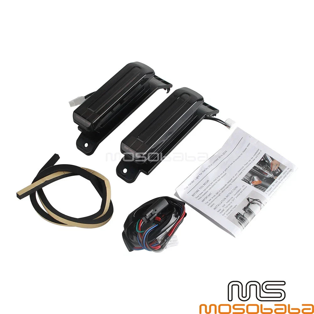 LED Fender Turn Signal Brake Tail Running Lights for Harley Ultra Limited
