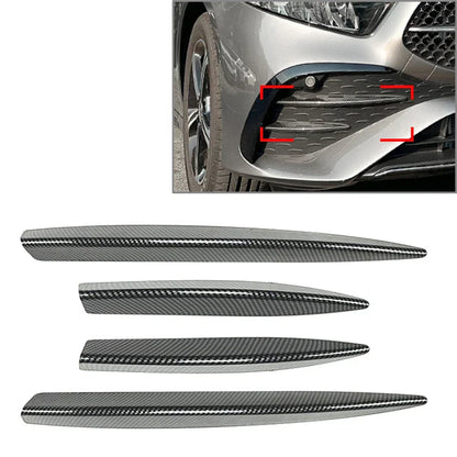 Fog Light Strips Grille Cover Trim Carbon for Mercedes Benz A Class (2023)